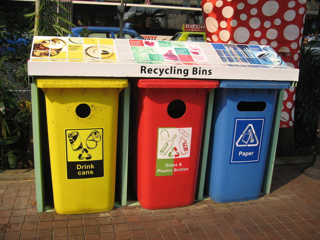 Caixas de reciclagem
